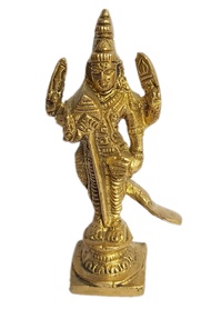 PARIJAT HANDICRAFT Brass murugan Lord kartikeya Statue Brass Kartikey Idol Lord Shiva Elder Son with Peacock Sculpture for Home and Office (kartikeya-001)