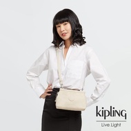 【KIPLING】閃亮象牙粉平口收納小包-ALZINA