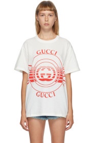 GUCCI白色 Interlocking G T 恤