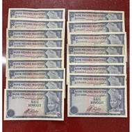 Siri 4 RM1 Duit Lama Malaysia / Old Malaysia Banknote