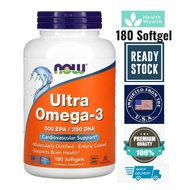 (Ready Stock) Now Foods, Ultra Omega-3, 180 Softgels