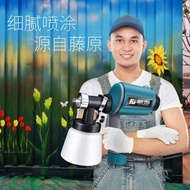 藤原電動噴槍乳膠漆噴塗機油漆噴漆搶氣動塗料高霧化噴漆槍工具