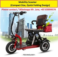 3 Wheels Mobility Scooter PMA * Foldable