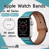 MLIFE - สาย หนังแท้ นาฬิกา Apple Watch ทุกซีรีย์ 42mm 44mm สายหนัง - สายนาฬิกา Replacement Leather Band for Apple Watch Series 1,2,3,4,5,6,SE 42mm 44mm
