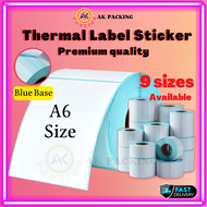 Thermal Label Sticker A6 Thermal Sticker Thermal Paper Barcode Label Sticker Price Tag Product Label Sticker Paper 热敏标签