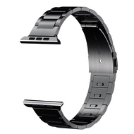 CRESTED 44 มม./40 สเตนเลสสตีลสำหรับสายคาด Apple Watch 42 มม./38 มม.นาฬิกาเครื่องประดับสำหรับ 4/ 5/3/2/1
