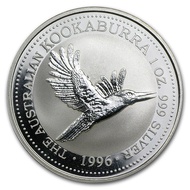 1996 AUSTRALIAN KOOKABURRA 1 OZ SILVER COIN
