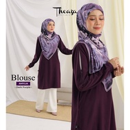 Blouse Vaksin Muslimah Zip Bahu Blouse Vaksin Friendly Baju Vaksin Zip Plus size Blouse Mesra Vaksin Baju Cucuk Vaksin