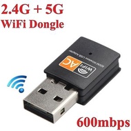 WiFi USB 接收器802.11ac雙頻 2.4GHz / 5GHz 合共600Mbps無線網絡信號接收器