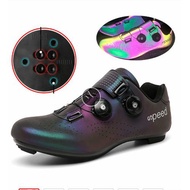 【Hot style】 fluorescent cycling Road bike shoes Bicycle Shoe men Luminous cycling shoes, cycling shoes men   cycling sho