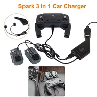 DJI Spark-Cargador De Coche 3 En 1, 2แบตเตอรี่เสริมสำหรับ Y 1 USB,รีโมทคอนโทรล,3กวาวเครือ,Esorios Para SPARK