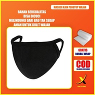 Face Cover Mask / Cotton Mask Face Cover / Black Face Shield