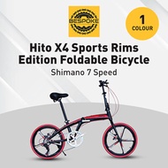 X4 Sports Rims Edition Hito | Shimano 7 Speed | Foldable Bicycle