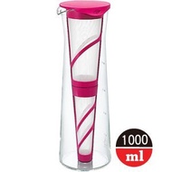 日本【HARIO】耐熱玻璃冷泡壺 (1000ml) MDN-10PC 桃紅