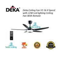 Ceiling fan with light DEKA V5 Ceiling Fan With 22W LED Light 3colour   Remote Control