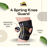 ✻  Outdoor 4 Spring Knee Guard Knee Pad Support Pelindung Lutut