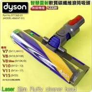 [拆機配件]  Dyson 原廠智能雷射輕量軟絨毛滾筒吸頭 適用於V7 V8 V10 V11 V15