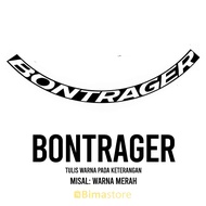 Bontrager Bicycle Rims Sticker | Width 1-3 cm | 16", 18", 20", 24", 27.5", 29", 700c | Mtb BMX Folding Mountain Bike Wheel Rims Sticker Fixie Rims Stickers