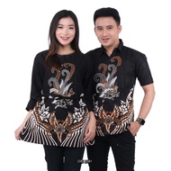 kantor kancing sogan padi blouse motif batik wanita atasan baju