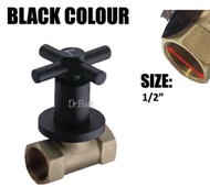 ITTO SUS304 Stainless Steel 1/2” Shower Stopcock in Colour Matt Black & Rose Gold