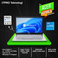 Laptop Acer Aspire 5 A514 - Core i5-1135G7, RAM 8GB, SSD 512GB, Intel Iris Xe, 14"FHD IPS, OHS 2021, Windows 11 ( Laptop Murah, Laptop Gaming, Laptop Pelajar, Laptop Kantor )