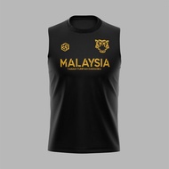 [READY STOCK] Malaysia ''Harimau Malaya Jersey Black/Gold - SLEEVELESS
