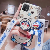 Kartun Doraemon Casing Ponsel OPPO A54 A15S A15 A74 Terbaru 2021 Kasing Dapat Disesuaikan Tali Kesing Hp OPPO A54 A74 A15S A15 2020 Dudukan Penyangga Ponsel Soft Case Hp OPPO A54 A74 Casing Ponsel