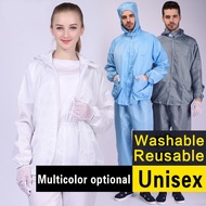 Clean room suit 2 in 1 Ppe Protective Suit Washable Antistatic Coverall Work Wear esd Working Overall Workshop Clothes