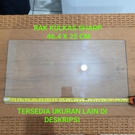 Rak Kulkas Sharp Tempered Glass 1 pintu dan 2 pintu SIDOARJO