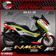 (COD) Decal Sticker Dekal Stiker Motor Yamaha Nmax 155 New Fullbody 2020 2021 2022 Motif Racing Terbaru Terlaris Termurah Desain Terbaru Terlaris Mandalika Racing Team Pertamina AD 21.36