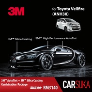 [3M MPV Silver Package] 3M Autofilm Tint and 3M Silica Glass Coating for Toyota Vellfire (ANH30), year 2016 - Present (Deposit Only)