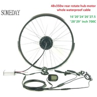 Fast delivery SOMEDAY Electric Bicycle conversion kit 48V350W EBIKE rear cassette hub motorwith LCD5