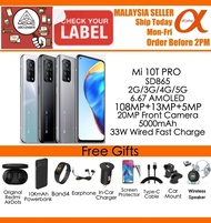 Xiaomi Mi 10T Pro 5G 8GB+256GB Original Xiaomi Malaysia Set With Gifts Set