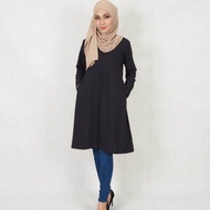Blus Wanita Muslim / Blouse Fesyen Muslimah (S-XL) / Blaus Panjang / Baju Panjang / Blaus Panjang Bergaya / Blouse Moden