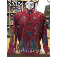 63874 Batik Madura Batik Shirt Hem Batik Batik Shirt for Men