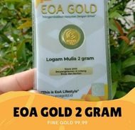EOA gold 2 gram emas murni 24 karat emas batangan 999