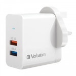Verbatim 66569 雙端口25W USB快速充電器 | PD 3.0 | QC 3.0 | 香港行貨