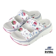《滿1500現折150》Skechers Max Cushioning 白色 皮質 高5CM 涼拖鞋 女款 NO.J0406【新竹皇家 140119WMLT】
