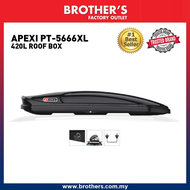 PT-5666XL/5666B ABS ROOF BOX (420L) UNIVERSAL CAR ROOF BOX Storage Universal ABS Car Roof Cargo Box Carrier (WITHOUT RACK) 1.78 x 0.75 x 0.35