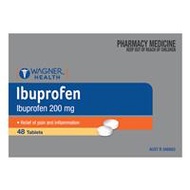 Wagner Health Ibuprofen 200mg 48 Tablets Blister Pack