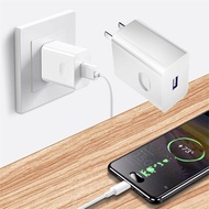 WEHUAN US Plug ใช้ได้กับ Huawei Wall Charging 22.5W Super Fast Mobile Phone Charger Head Type-C Cable USB Charger Quick Charge