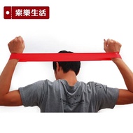 【索樂生活】瑜珈伸展健身訓練環狀阻力帶紅色(彈力帶 健身阻力帶 乳膠彈力帶 彈力訓練帶 復健 運動 瘦身)