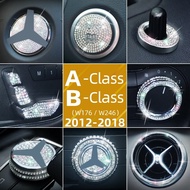 [NEW W] Automotive Interior Renovation Diamond Complete Set Decoration For Mercedes Benz W176 W246 A160 A180 B160 B180 B200 A200 Series