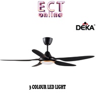 Deka 56" Ceiling Fan with 3 Color LED Light DC2-313L DC2313L