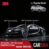 [3M SUV Gold Package] 3M Autofilm Tint and 3M Silica Glass Coating for Toyota Rush, year 2018 - Present (Deposit Only)