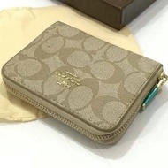 กระเป๋าสตางค์coach ขนาด5นิ้ว ใบสั้นซิปรอบ