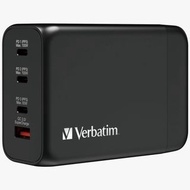 Verbatim 4 Port GAN PD3.0 200W 3 PD &amp; 1 QC3.0 USB桌上充電器 (66704)(香港行貨)