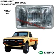 Datsun Nissan 720 Front Head Lamp Light Lampu Depan Besar Kaca Glass Depo H4 Bulb Mentol Sealed Beam