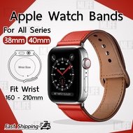 MLIFE - สาย หนังแท้ นาฬิกา Apple Watch ทุกซีรีย์ 40mm 38mm สายหนัง - สายนาฬิกา Replacement Leather Band for Apple Watch Series 1,2,3,4,5,6,SE 40mm 38mm