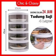 Tudung Saji 5 Susun / 4 Susun Food Storage 5 Layer / 4 Layers Rak Makanan Susun Penutup Makanan Food Cover